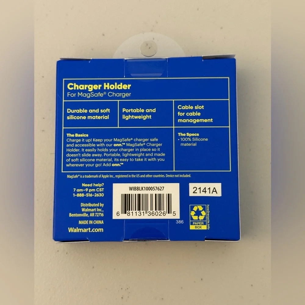 On Running Blue Charger Holder for MagSafe